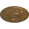 Ekena Millwork Oslo Ceiling Medallion (Fits Canopies up to 10 1/2"), Hand-Painted Pale Gold, 28 1/8"OD x 1 3/4"P CM28OSPAS - alternate 2